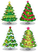 Arboles de navidad vector