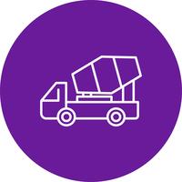  Vector Concrete mixer icon