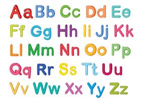 english alphabets vector