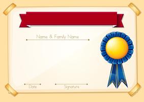 A Formal Certificate Blank Template vector