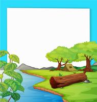 Forest scene vector