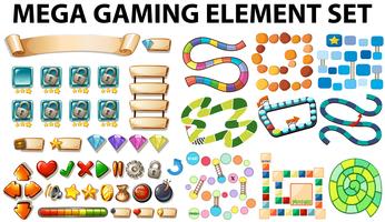Game elements and template vector