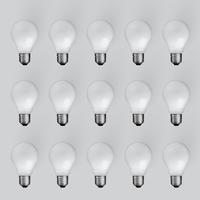 High detailed realistic light bulb illustration, vector