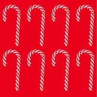 Bastón de caramelo rojo detallado alto, ilustración vectorial vector