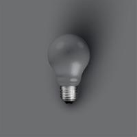 High detailed realistic light bulb illustration, vector