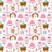 Birthday Party seamless pattern vector