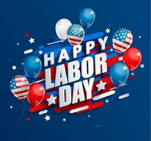 Happy Labor Day holiday banner. vector