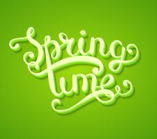 Spring time vector