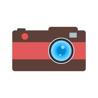 Camera Flat Multi color Icon vector