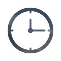 Clock Lowpoly filled icon vector