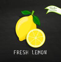 Fresh lemon vector