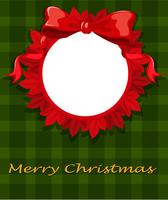 A christmas card template vector