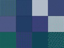 small blue green geometric patterns  vector