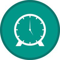 Icono de fondo de color de glifo de reloj vector