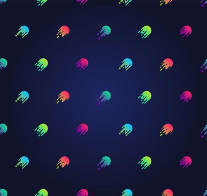 Stylish colorful speed ball pattern, vector illustration