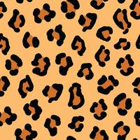 Leopard skin background print vector