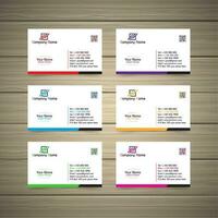 Simple business cards vector