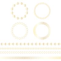 Moroccan frames and border patterns vector