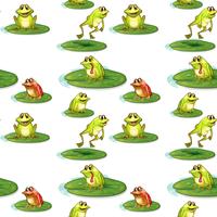 Seamless frogs vector