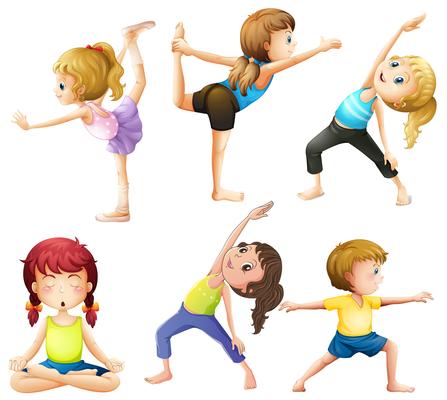 Yoga Poses Vector Art, Icons, and Graphics for Free Download