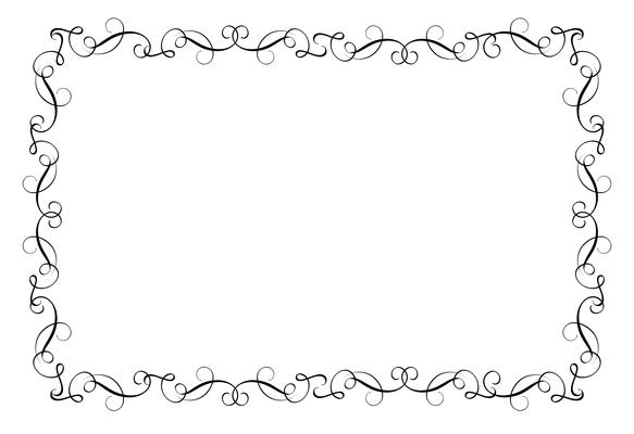 Decorative Frame and Borders Art. Calligraphy lettering Vector illustration EPS10