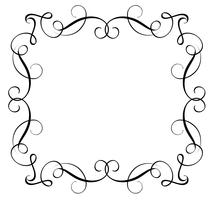 Decorative Frame and Borders Art. Calligraphy lettering Vector illustration EPS10