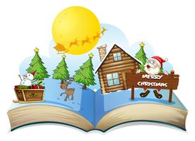 Chirstmas book vector