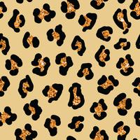 Fondo inconsútil de la piel del leopardo. Vector animal print con purpurina.