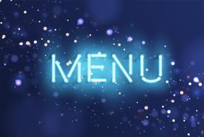 Neon realistic word for advertising, vector illustration