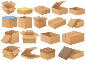 Cajas de cartón vector