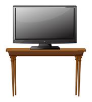 A television ona table vector