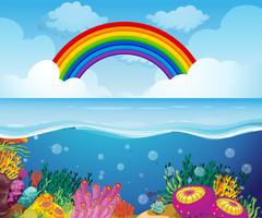 A Beautiful Deep Underwater Scene vector