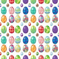 Seamless design with Easter eggs vector