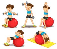 Fitness series vector