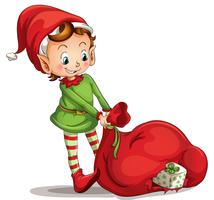 Christmas elf vector