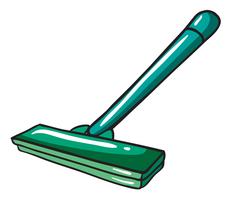 A green mop  vector