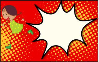 Pop art comic background vector