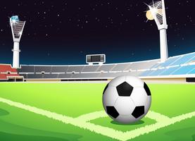 Soccer at night vector