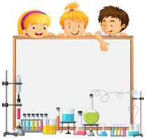 Science Class and Whiteboard vector