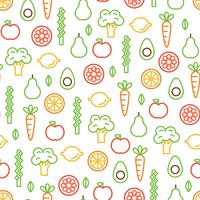 Colorful Food Pattern vector