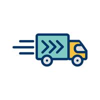 Vector icono de camión de entrega