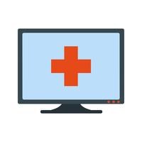 Vector Online Medical Help Icon