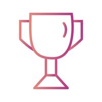 Icono de trofeo de ilustración vectorial vector