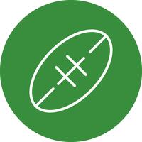 Icono de Rugby Vector Illustration