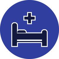 Vector icono de cama