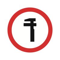 Vector desglose icono de signo de carretera de servicio