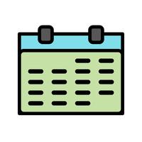 Vector icono de calendario