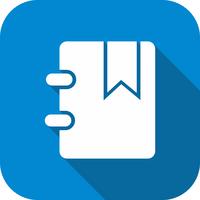 Vector Bookmarked Icon