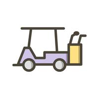 Vector icono de carrito de golf