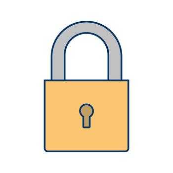 Padlock Icon Vector Illustration